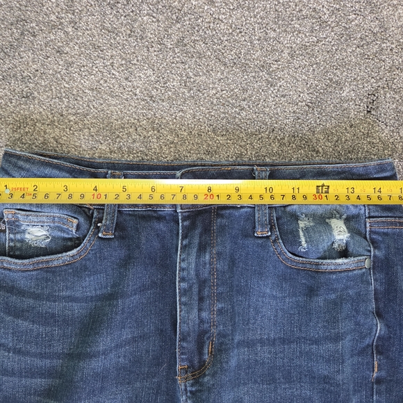 Judy Blue Dark Wash Straight Leg Jeans - Picture 4 of 4